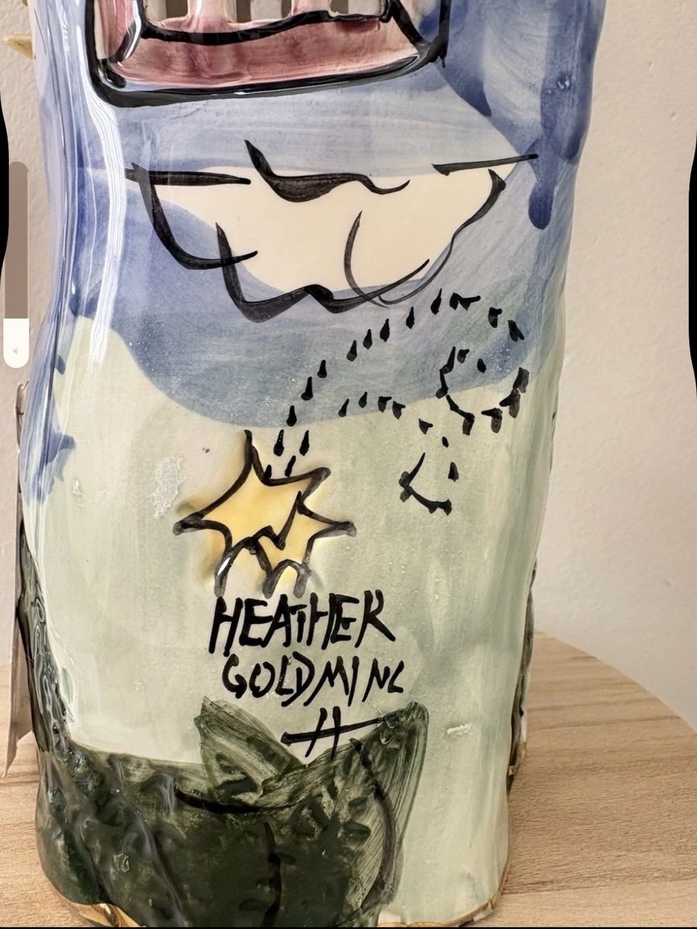 The Stargazer - Blue Sky Claysorks by Heather Goldminc Tea Light 2000 - Picture 5 of 13